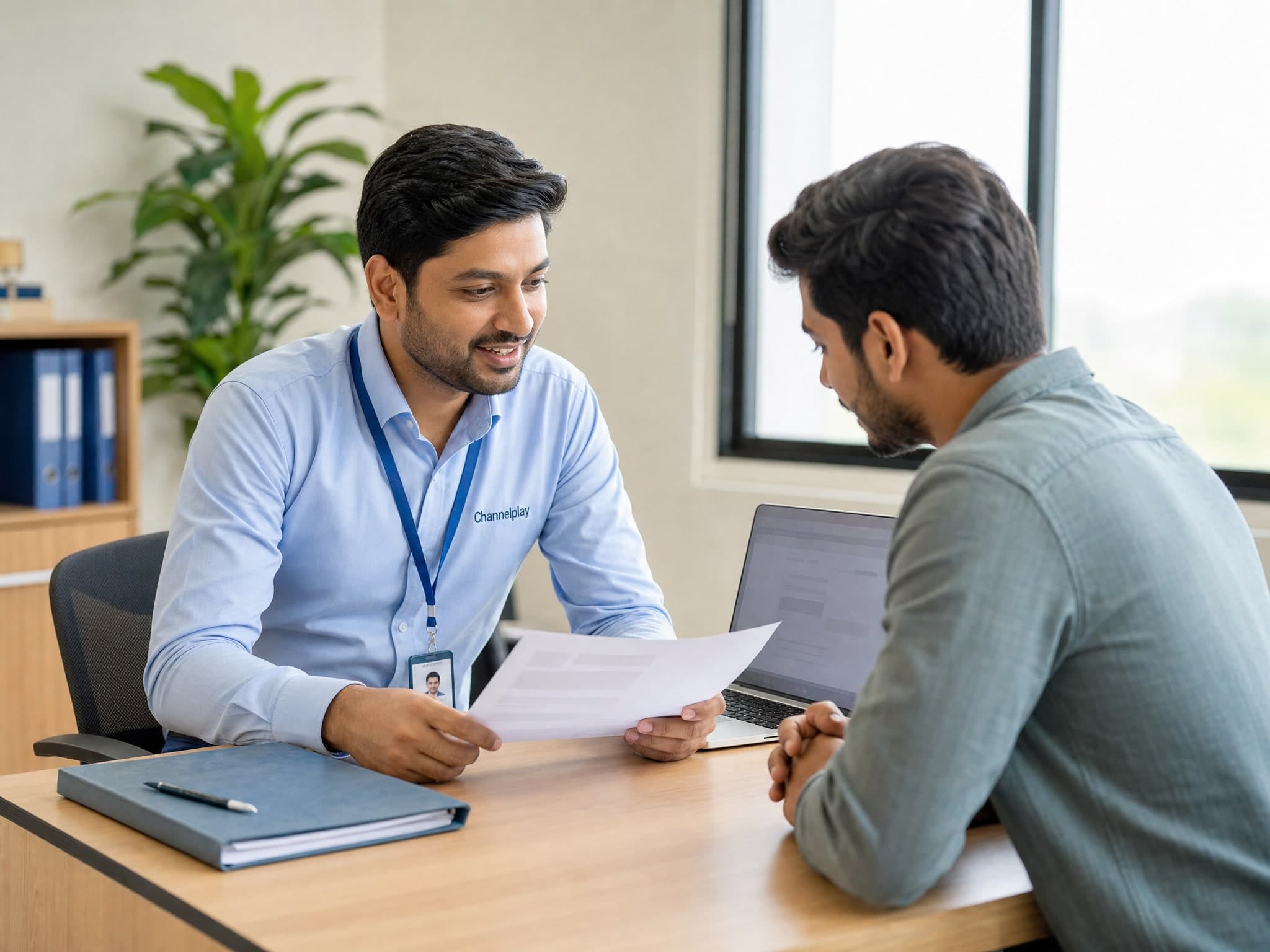 Channelplay recruiter onboarding a field sales candidate