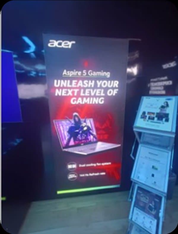 Acrylic signage installation at multi-brand store