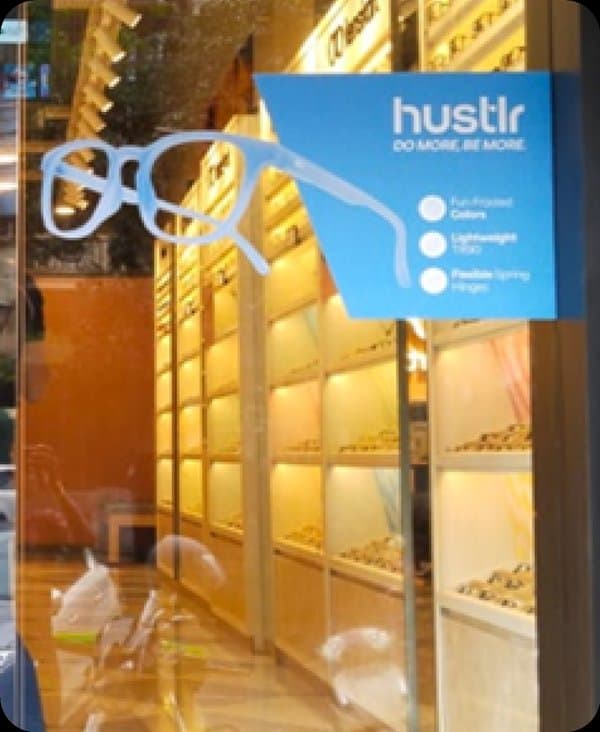 Glow sign board deployment for brand storefront