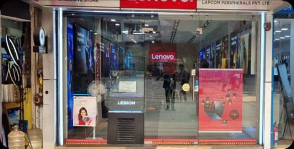 Glow sign board deployment for brand storefront