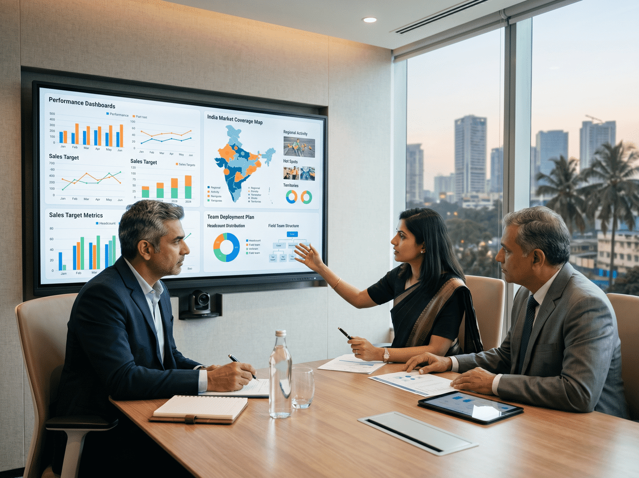 Business leaders evaluating a sales outsourcing partner